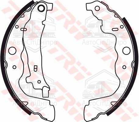 Колодка гальм. барабан. RENAULT DUSTER, SANDERO задн. (вир-во TRW)