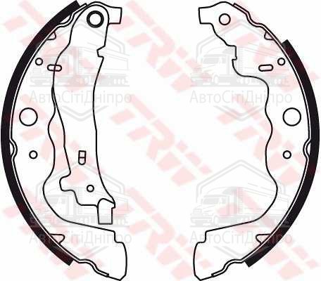 Колодка гальм. барабан. RENAULT DUSTER, SANDERO задн. (вир-во TRW)