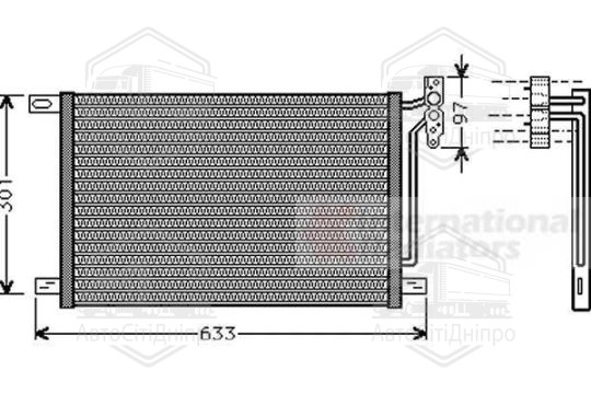 Конденсор кондиціонера BMW 3 E46/ X3 E83 04 > 10 (Van Wezel)