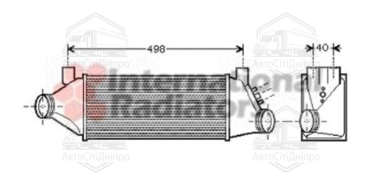 Інтеркулер TRANSIT6 20TDi MT 02-06 (Van Wezel)