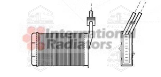 Радіатор обігрівача R21 ALL MT/AT 86-95 (LHD) (Van Wezel)