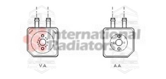 Радіатор масляний AUDI; SEAT; VW (вир-во Van Wezel)