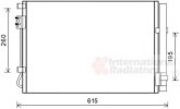Радіатор кондиціонера HYUN ACCENT 11- (вир-во Van Wezel)