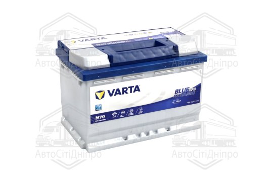 Акумулятор 70Ah-12v VARTA BD EFB (278х175х190), R, EN760