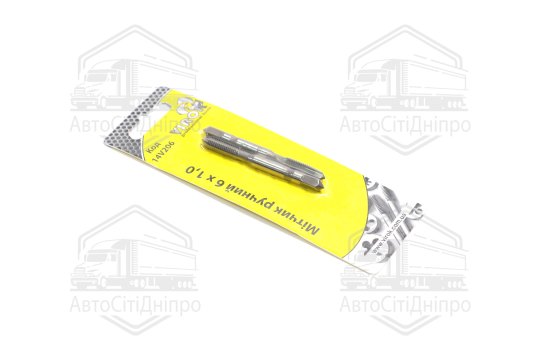 Мітчик VIROK М6 х 1,0; 2 шт.(№1+№2) сталь 9ХС. DIN 2181. ГОСТ 3266-81.(VOREL)