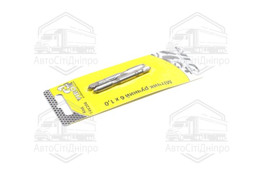 Мітчик VIROK М6 х 1,0; 2 шт.(№1+№2) сталь 9ХС. DIN 2181. ГОСТ 3266-81.(VOREL)
