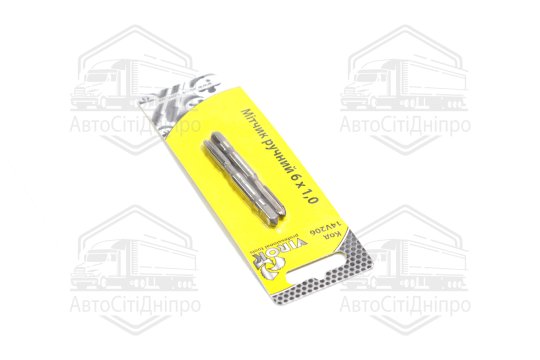 Мітчик VIROK М6 х 1,0; 2 шт.(№1+№2) сталь 9ХС. DIN 2181. ГОСТ 3266-81.(VOREL)