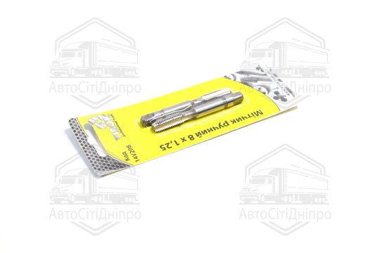 Мітчик VIROK М8 х 1,25; 2 шт.(№1+№2) сталь 9ХС. DIN 2181. ГОСТ 3266-81.(VOREL)