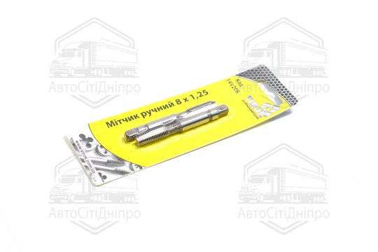 Мітчик VIROK М8 х 1,25; 2 шт.(№1+№2) сталь 9ХС. DIN 2181. ГОСТ 3266-81.(VOREL)
