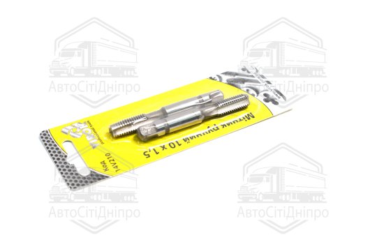 Мітчик VIROK М10 х 1,5; 2 шт.(№1+№2) сталь 9ХС. DIN 2181. ГОСТ 3266-81.(VOREL)