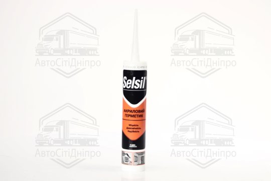 Герметик акриловий SELSIL, V=310 мл. білий (VIROK)