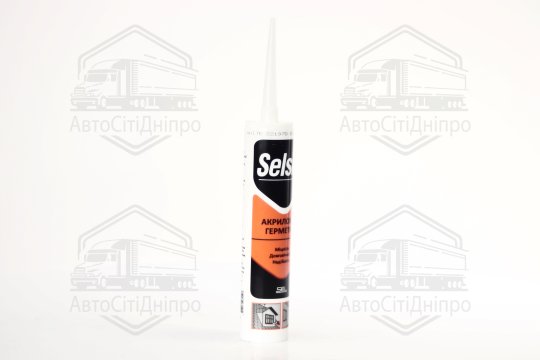 Герметик акриловий SELSIL, V=310 мл. білий (VIROK)