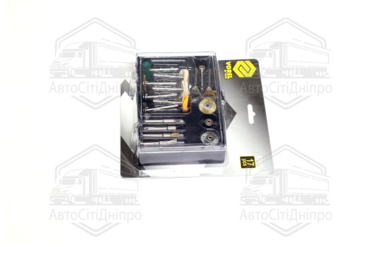 Шліф. і полір-ні насадки до мінішліф. машинки, наб. 17шт(VOREL)