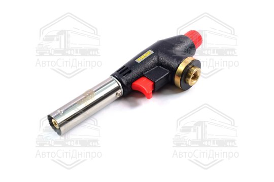 пальник газовий з різьбовим (eu) з'єднанням, п'єзо запал, 360 ° (VIROK)