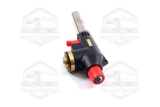 пальник газовий з різьбовим (eu) з'єднанням, п'єзо запал, 360 ° (VIROK)