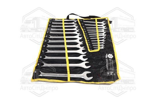 Ключі ріжково - накидні VOREL Cr-V плахті, M 6-32 мм, Набір 25 шт. компл(VOREL)