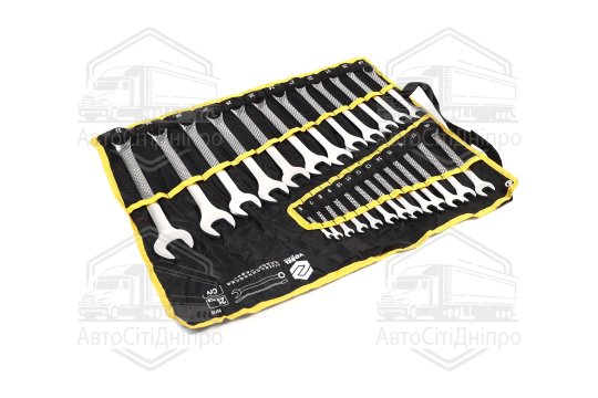 Ключі ріжково - накидні VOREL Cr-V плахті, M 6-32 мм, Набір 25 шт. компл(VOREL)