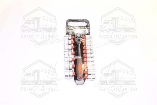 Набір головок торцевих STHOR: квадрат 1/2", М8-32 мм. З трищаткою [19 Од.], Компл(VOREL)