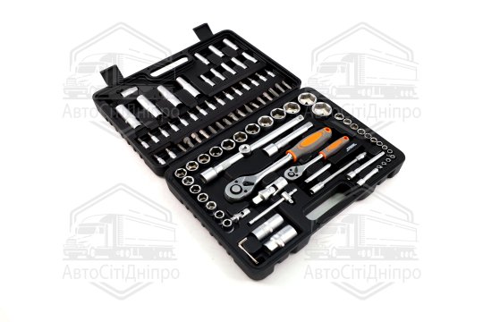 Набір торцевих головок, насадок STHOR: квадрат 1/2" з інструментами [94 Од.], Набір(VOREL)