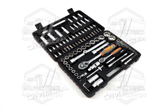 Набір торцевих головок, насадок STHOR: квадрат 1/2" з інструментами [94 Од.], Набір(VOREL)