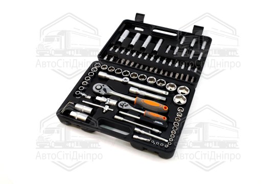 Набір торцевих головок, насадок STHOR: квадрат 1/2" з інструментами [94 Од.], Набір(VOREL)