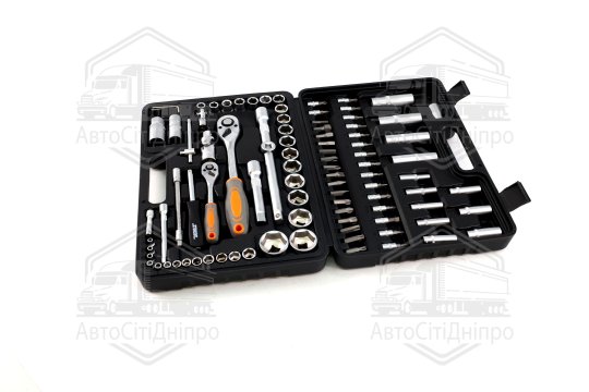 Набір торцевих головок, насадок STHOR: квадрат 1/2" з інструментами [94 Од.], Набір(VOREL)