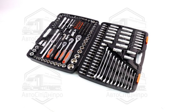 Набір торцевих головок, насадок STHOR: квадрат 1/2" з інструментами [216 Од.], Набір(VOREL)