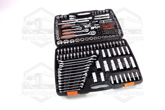 Набір торцевих головок, насадок STHOR: квадрат 1/2" з інструментами [216 Од.], Набір(VOREL)