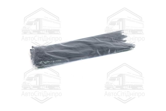 Хомут стяжний капрон. UV чорний 350х4,8 100 шт.  [80](GEMI)