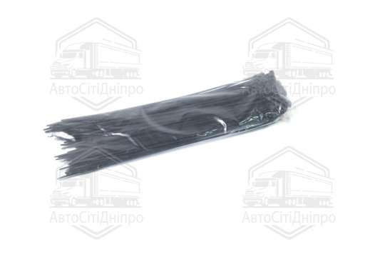 Хомут стяжний капрон. UV чорний 350х4,8 100 шт.  [80](GEMI)
