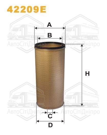 Фільтр повітряний 42209E/AM404W (вир-во WIX-FILTERS)