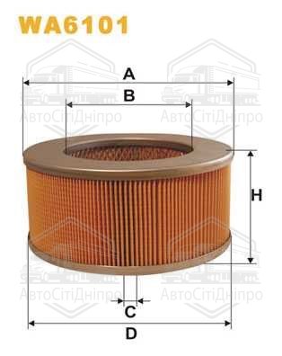 Фільтр повітряний MAZDA WA6101/AM427 (вир-во WIX-FILTERS)