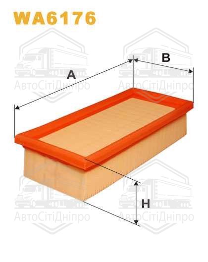 Фільтр повітряний VW WA6176/AP013 (вир-во WIX-FILTERS UA)