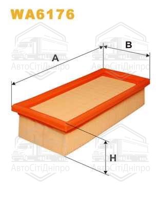 Фільтр повітряний VW WA6176/AP013 (вир-во WIX-FILTERS UA)