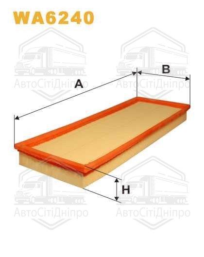 Фільтр повітряний FORD MONDEO WA6240/AP074 (вир-во WIX-FILTERS UA)