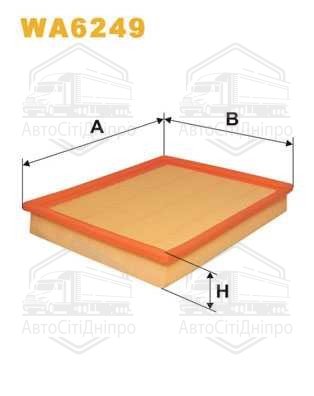 Фільтр повітряний OPEL WA6249/AP082 (вир-во WIX-FILTERS UA)