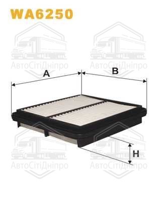 Фільтр повітряний DAEWOO LANOS 97- /AP082/1 (вир-во WIX-FILTERS)