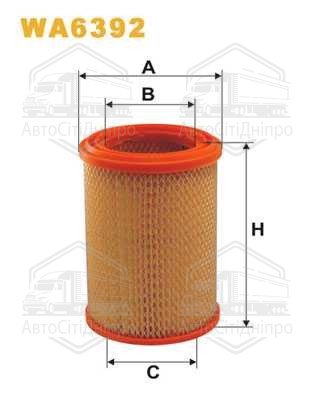Фільтр повітряний WA6392/211 (вир-во WIX-FILTERS)