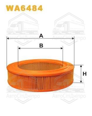 Фільтр повітряний ГАЗ (ЗМЗ 402) (3102-1109013) (вир-во WIX-FILTERS UA)