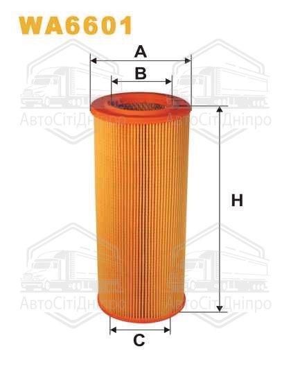 Фільтр повітряний SAAB 9000 AR366/WA6601 (вир-во WIX-FILTERS)