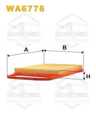 Фільтр повітряний WA6776/AP183/1 (вир-во WIX-FILTERS)
