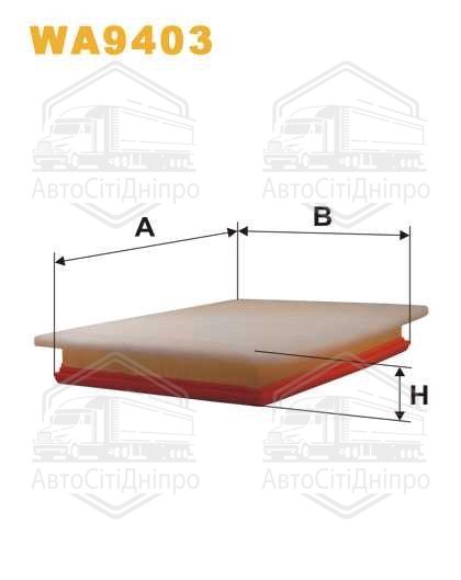 Фільтр повітряний OPEL ASTRA H WA9403/AP051/6 (вир-во WIX-FILTERS)