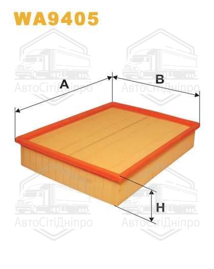 Фільтр повітряний AUDI, VW WA9405/AP063/1 (вир-во WIX-FILTERS UA)