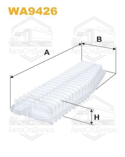 Фільтр повітряний TOYOTA PREVIA 2.4i WA9426/AP142/5 (вир-во WIX-FILTERS)
