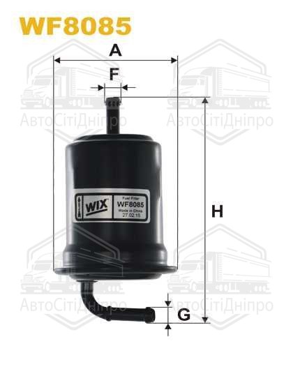 Фільтр палив. WF8085/PP887 (вир-во WIX-FILTERS)