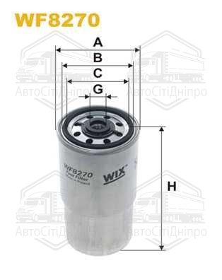 Фільтр палив. BMW E34 PP940/2/WF8270 (вир-во WIX-FILTERS)