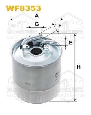 Фільтр палив. WF8353/PP841/7 (вир-во WIX-FILTERS)