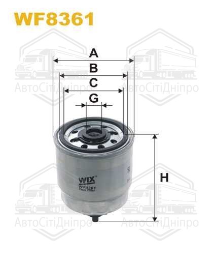Фільтр паливний Hyundai Accent II, Getz, Matrix (вир-во WIX-FILTERS)