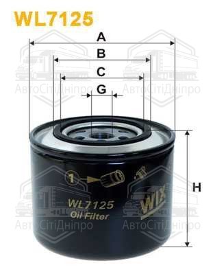 Фільтр масляний двигуна RENAULT, VW WL7125/OP569 (вир-во WIX-FILTERS)