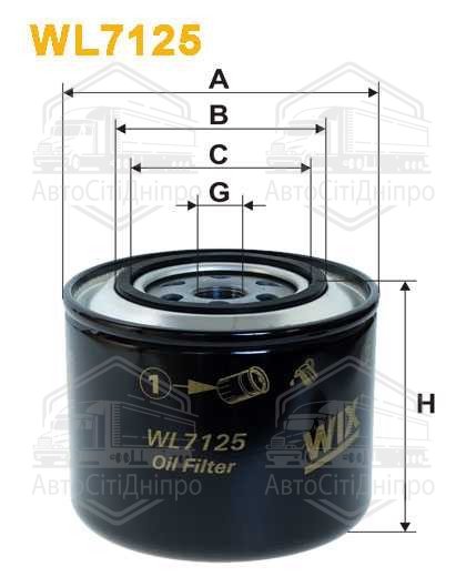 Фільтр масляний двигуна RENAULT, VW WL7125/OP569 (вир-во WIX-FILTERS)